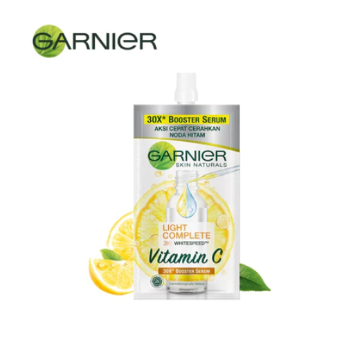 Garnier Bright Complete Vitamin C Booster Serum Sachet 7.5ML | Serum Garnier / serum wajah