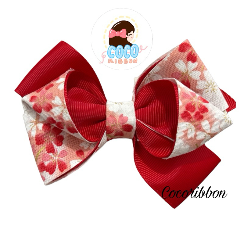 Jepitan rambut/Pita rambut/Pita merah/Pita rambut imlek