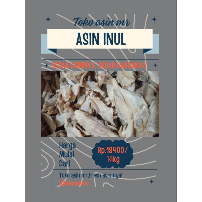 

Ikan Asin Inul 100/250 gram (gratis ongkir)