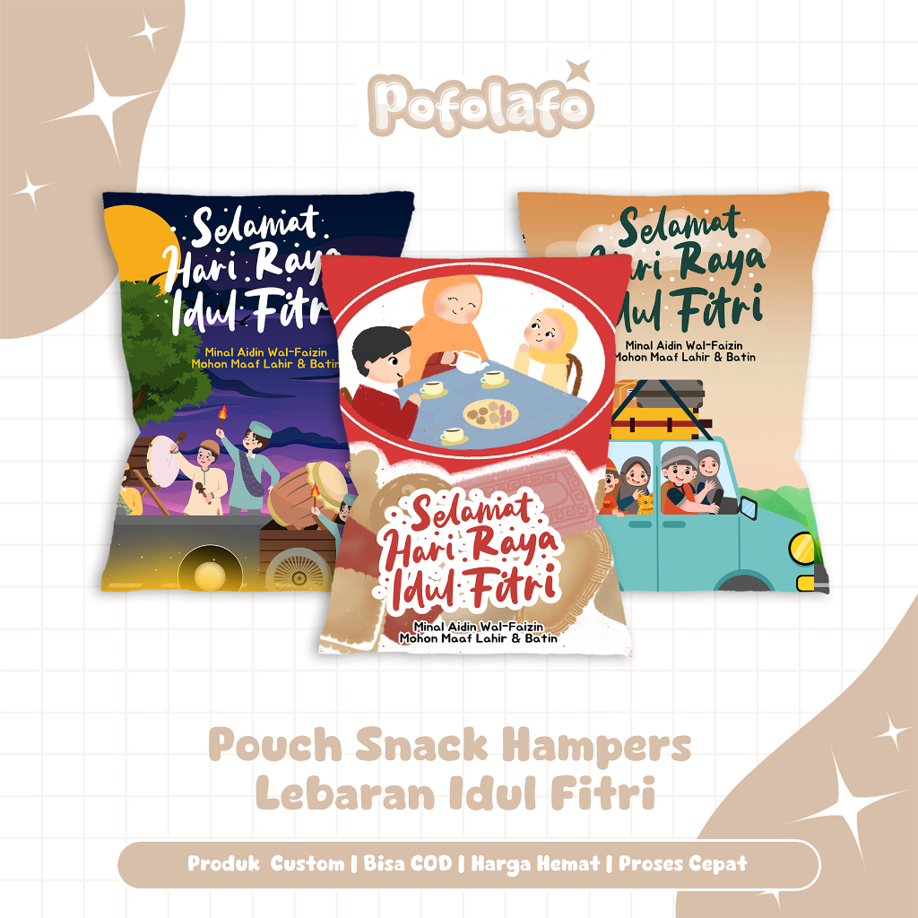 

GIANT POUCH SNACK HAMPERS LEBARAN Kemasan Giant Pouch Snack Hampers Lebaran Idul Fitri
