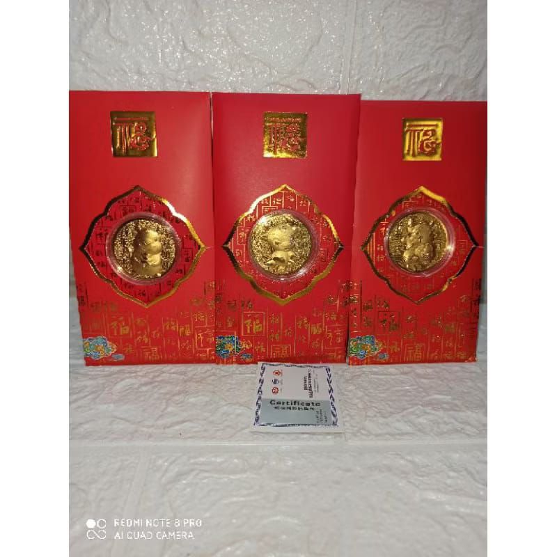 angpau Imlek kerbau gold rejeki