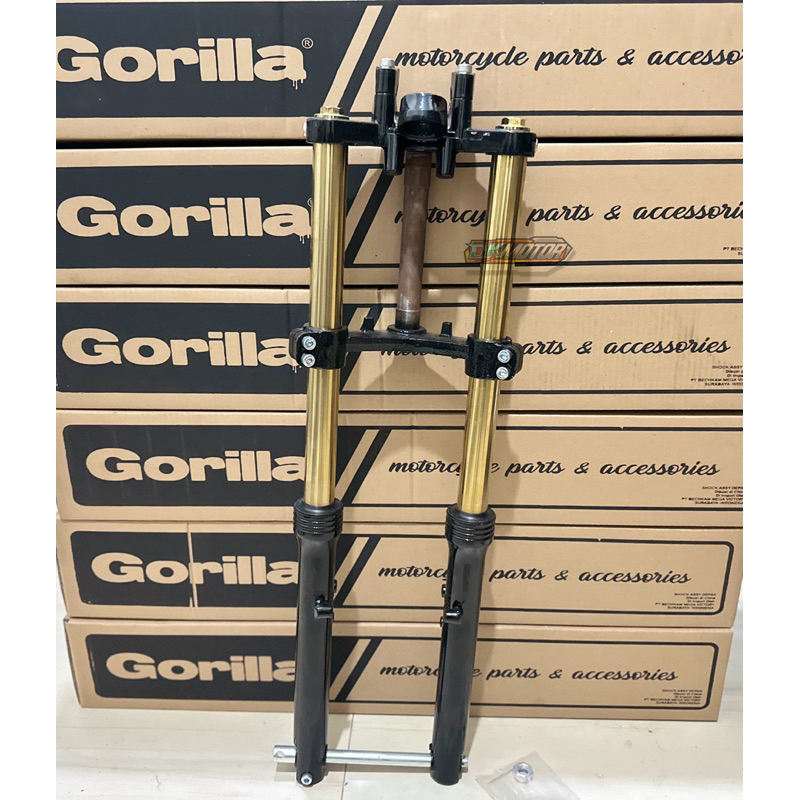 Shock Skok Depan NINJA R Old Gorilla Black As Gold pnp CRF 150L Cakram Kanan