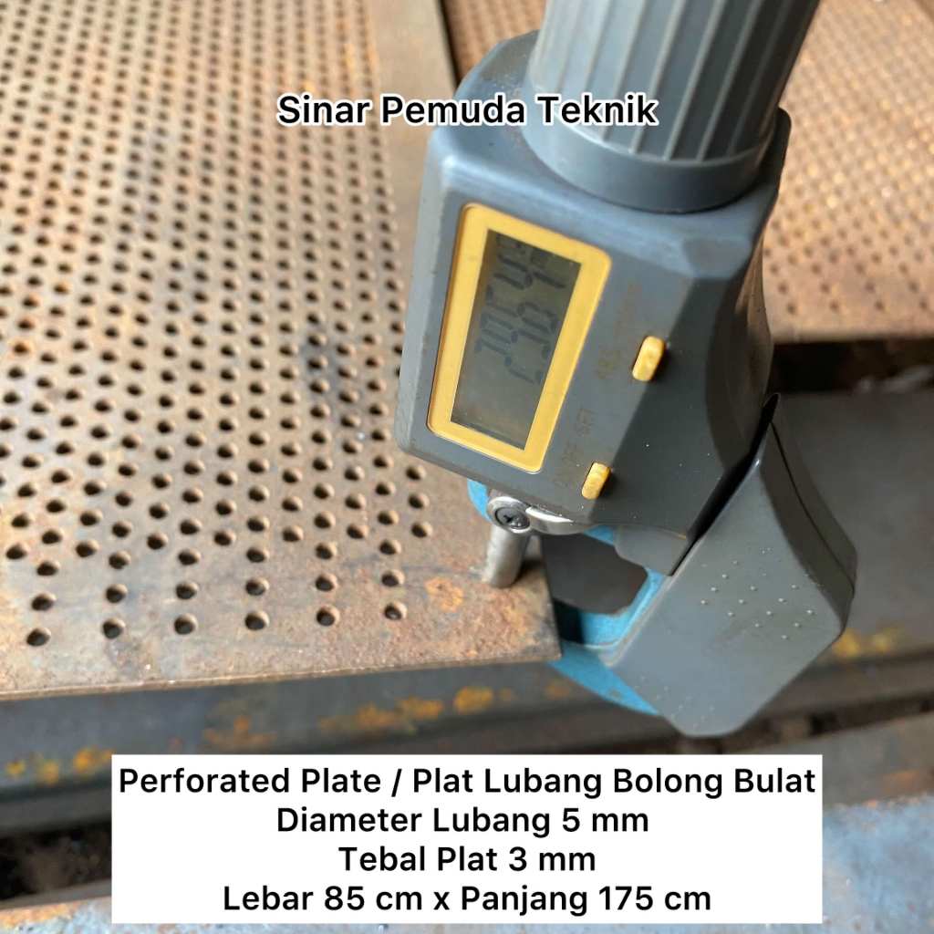 Perforated Plat / Plat Besi Lubang Bolong Tebal 3 mm Diameter 5 mm