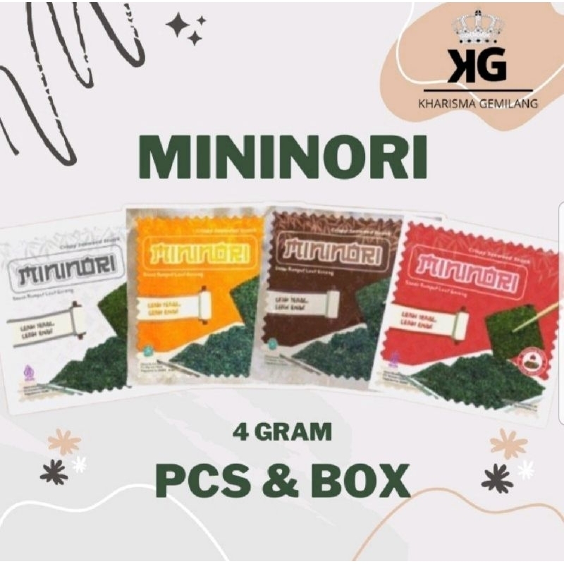 

MININORI RUMPUT LAUT GORENG ISI 12X4GR