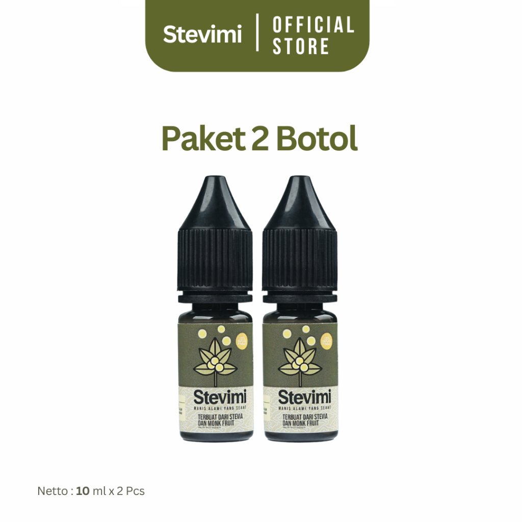 

Stevimi Stevia Tetes 2 Pcs Pemanis Alami Cair Natural Sweeterner 0 Kalori 10ml