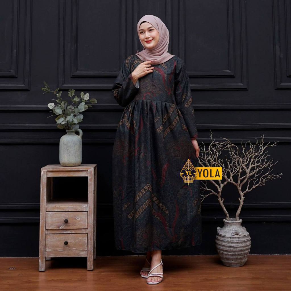 MOTIF SANDRO MODERN NEW | BAJU BATIK COUPLE PASANGAN GAMIS JUMBO LD 120CM