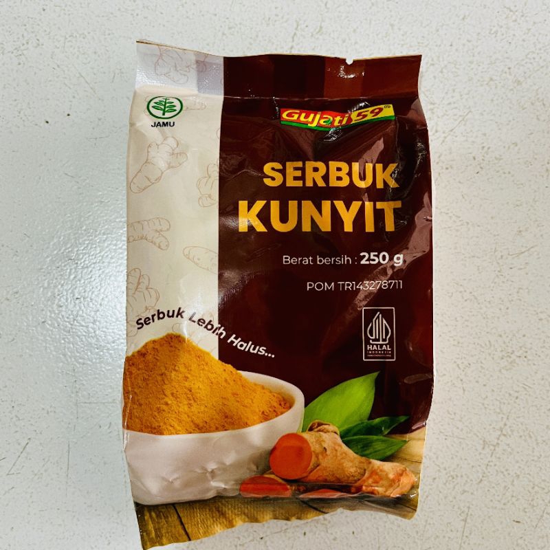 

Serbuk kunyit Gujati berat 250gram