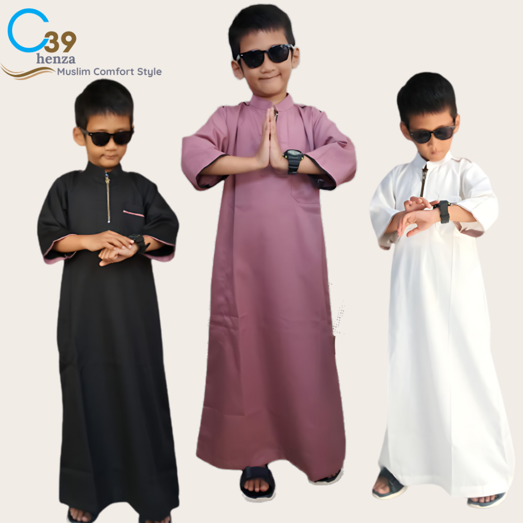 BEST SELLER Jubah Anak Laki Laki 2-11 Tahun HENZA Gamis Anak Laki Thobe Anak Jubah Anak Toyobo