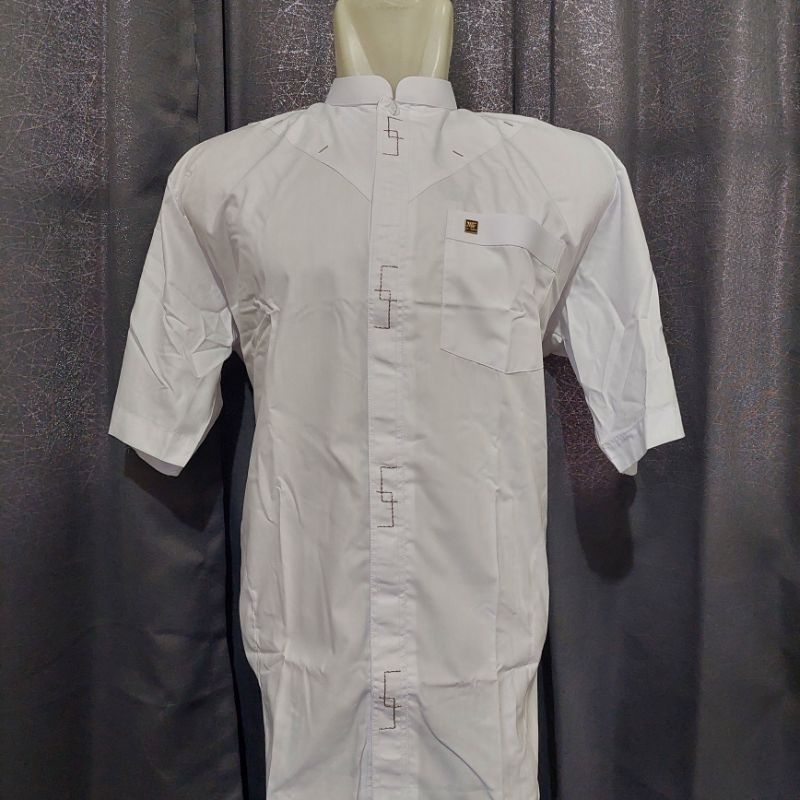 koko PUTIH lengan PENDEK AL-WAFA / KOKO LENGAN PENDEK