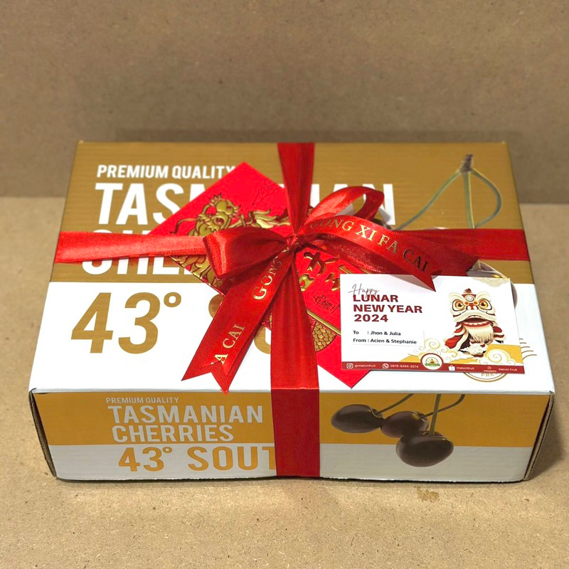 

Cherry Tasmanian 32 - 34 Gift Box 2kg fresh