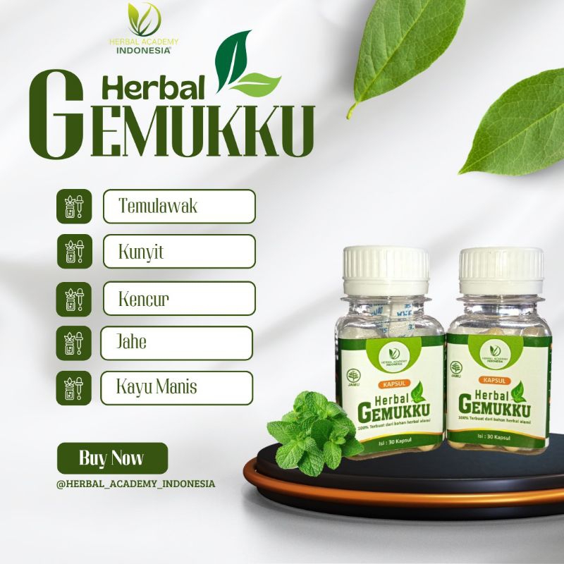 

HERBAL GEMUKKU 30 Kapsul