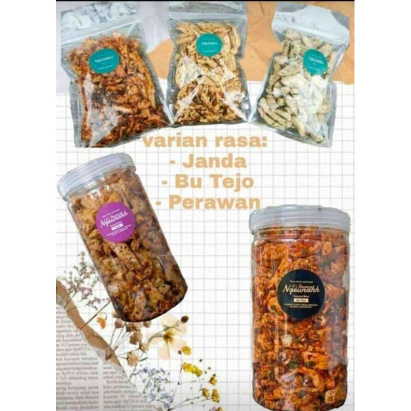 

Basreng ngeunah varian pouch dan toples