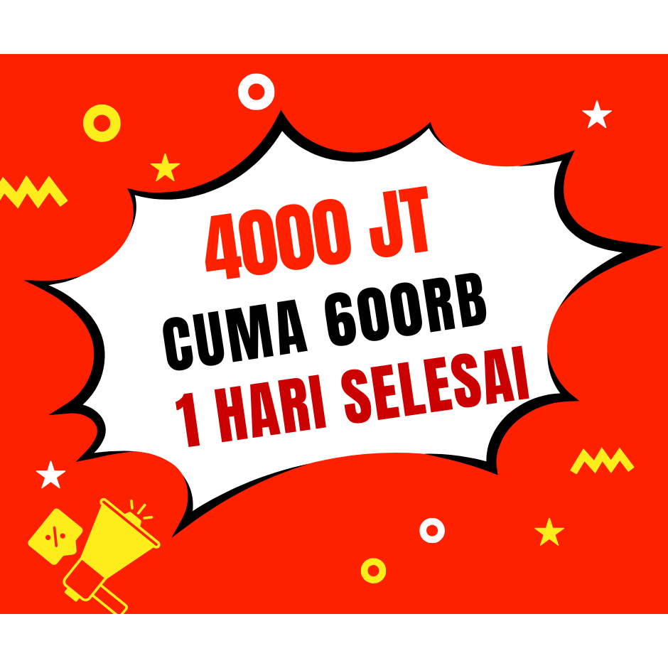 Dapatkan 4000 JT YouTube + Bonus Adsense