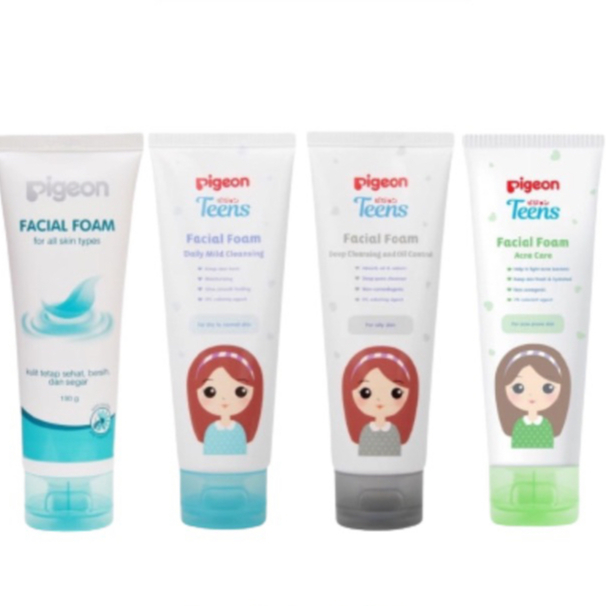 PIGEON TEENS FACIAL FOAM | PEMBERSIH WAJAH PIGEON | 40ML - 100ML | ACNE | FOR ALL SKIN | DAILY MILD 