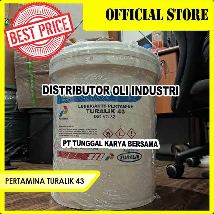 PERTAMINA TURALIK 43 ( ISO VG 32 20 Liter - Ready Stock )
