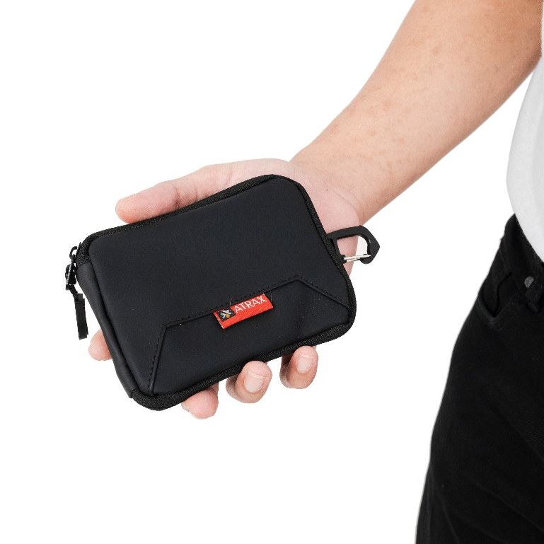 ATRAX - Pouch Mini Dompet Koin Kartu Pria Dompet Kunci Dompet Mini Zipper Pouch Dompet Kartu ATM