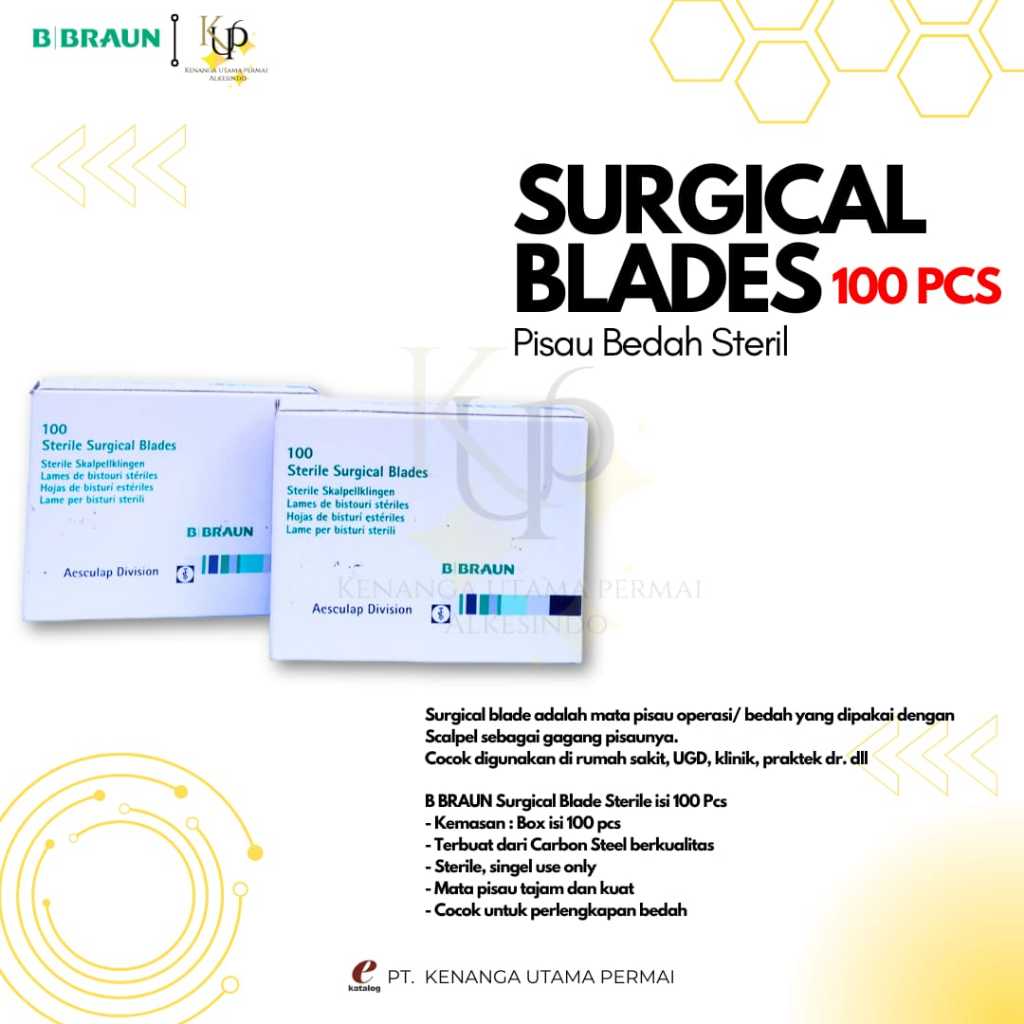 Bisturi B BRAUN/ SURGICAL BLADES/ PISAU BEDAH STERIL