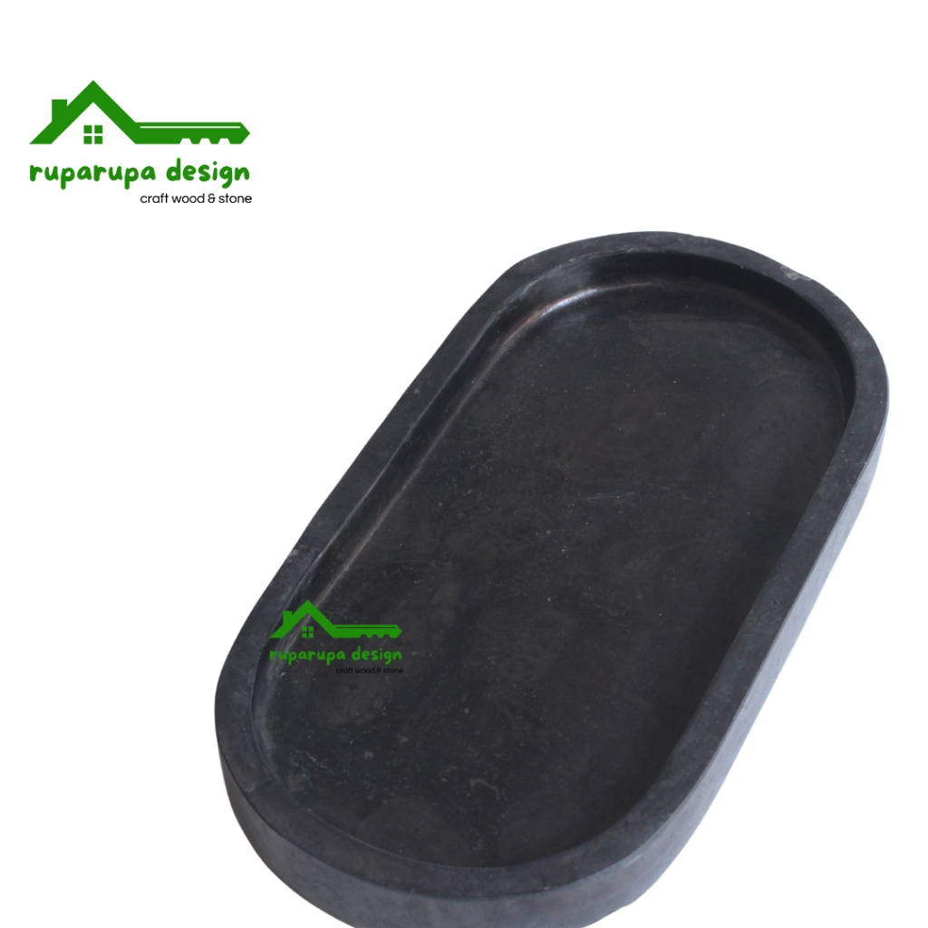 Tray marmer oval,nampan tatakan marmer oval,marble tray oval