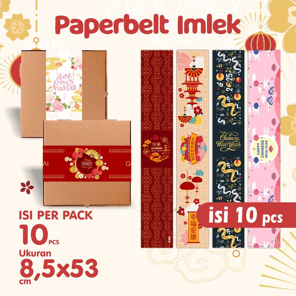 

Paper Belt IMLEK - Paper Sleeve chinese new year - paperbelt hampers imlek