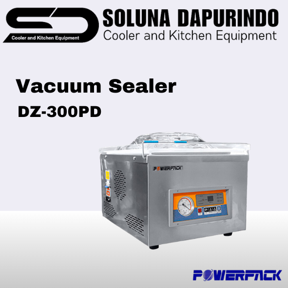 POWERPACK DZ-300PD Mesin Vakum dan Penyegel Plastik - Table Vacuum Packager
