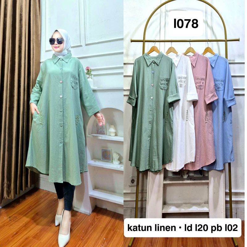 Tunik Jumbo Katun Linen murah // Tunik jumbo linen fashion