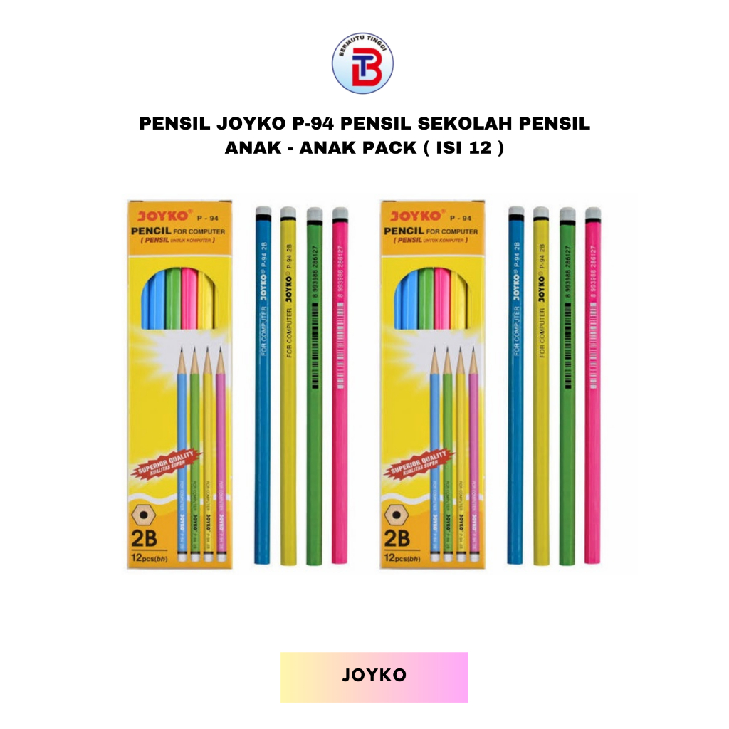 

Pensil Joyko P-94 Pensil Sekolah Pensil Anak - Anak PAck ( Isi 12 )