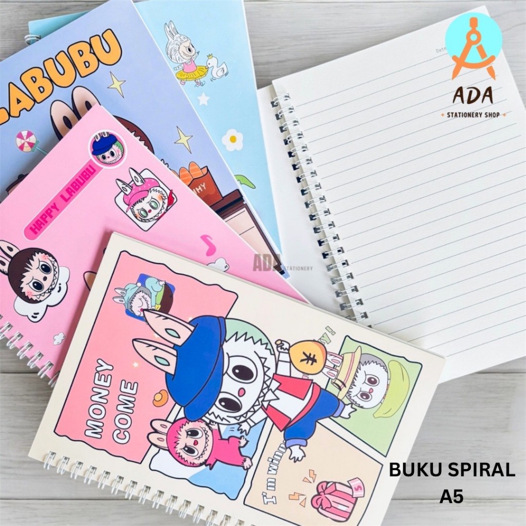 

BUKU SPIRAL A5 LABUBU/ NOTEBOOK A5/2282