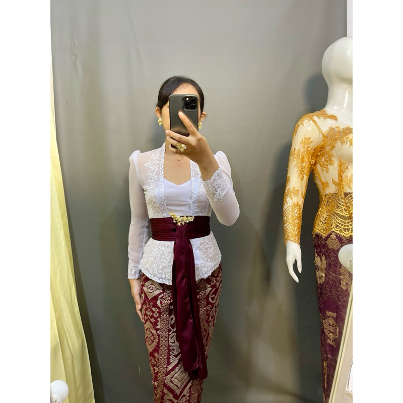 kebaya bordir tangan panjang