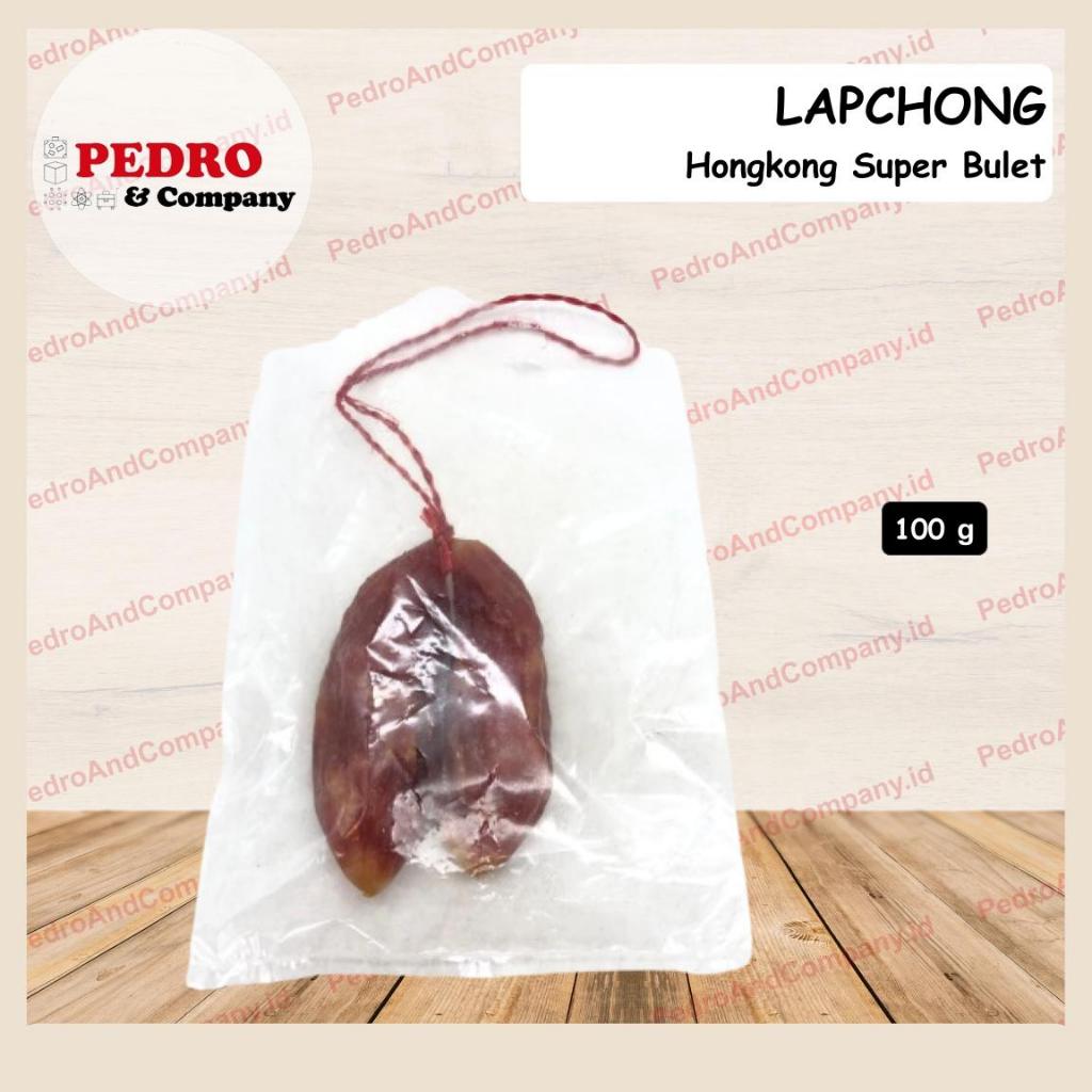 

Lapcheong HONGKONG SUPER BULET per 100 gram isi 2 sosis lapchong lap cong babi BULAT PENDEK TEBAL