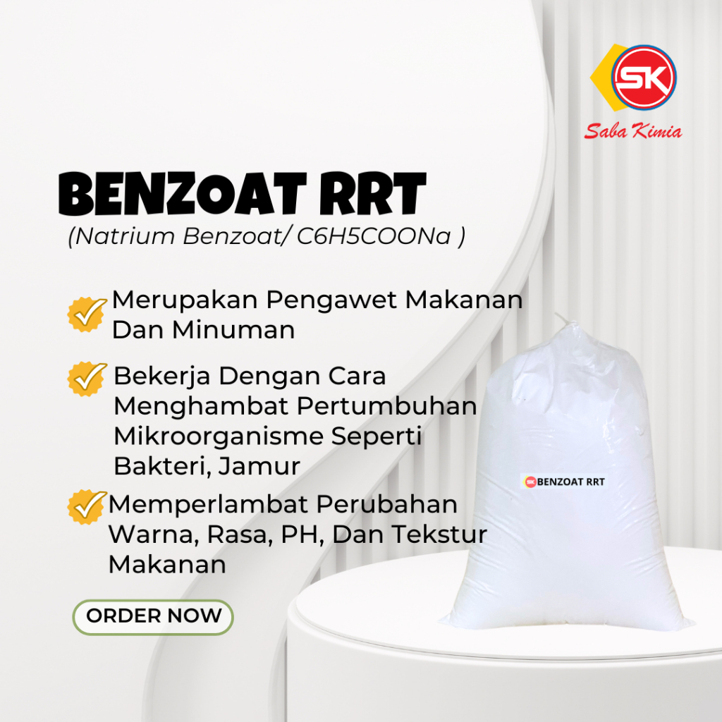 

Sodium Benzoate RRT / Natrium Benzoate / Benzoate / Pengawet Makanan 1 kg