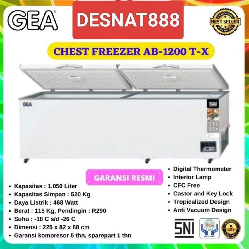 Gea Freezer AB-120 Kapasitas 1200 Liter