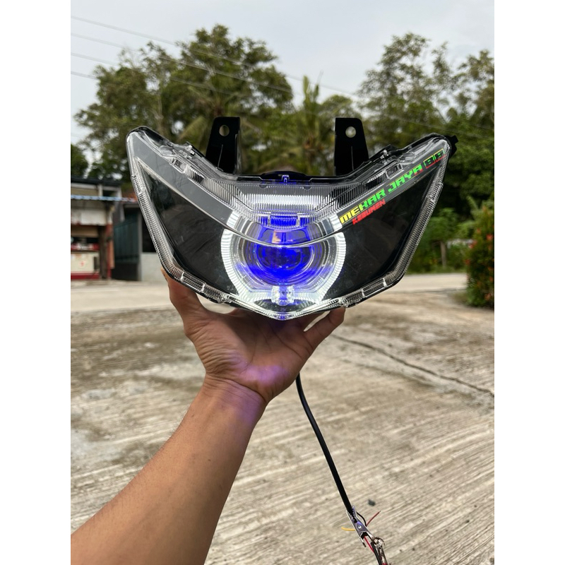 Lampu ALA-ALA BILED  BEAT DELUXE GEN 1 2020-2023 semi Ala biled SEMI ala ukuran 4,5 inc