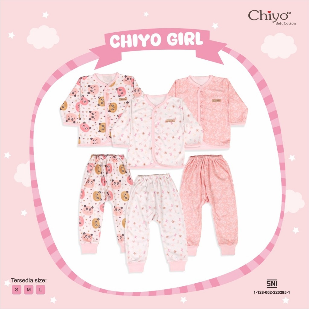 CHIYO SETELAN BAJU BIS PANJANG CELANA PANJANG - SETELAN BAYI