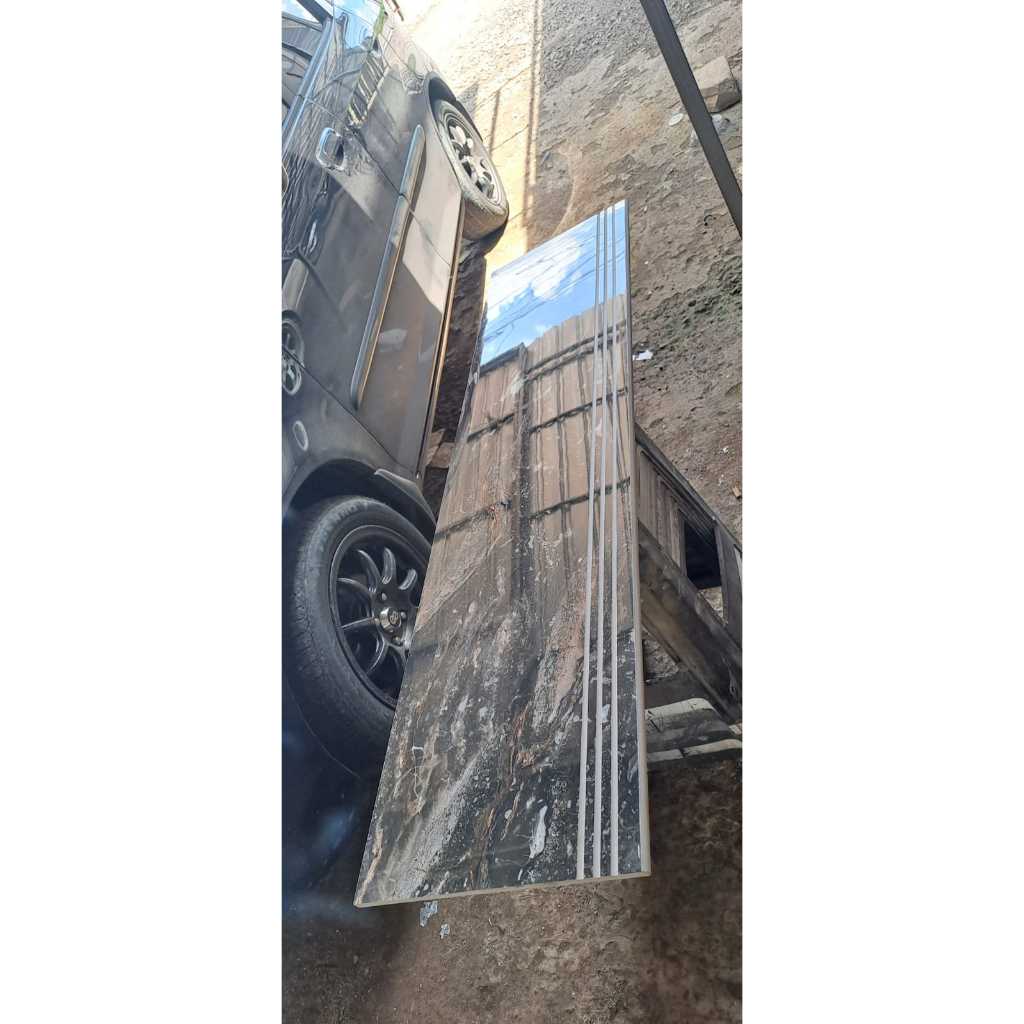 Stepnosing Granit Tangga Sun Power Fusion Black Glossy 30x60, 30x80,30x90,30x100,30x110,30120