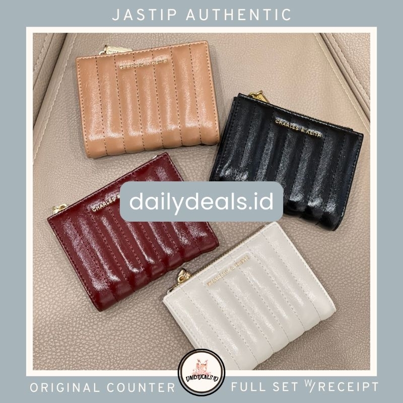 #6-10681159 Donna Crinkle - Jast[p] CK ORIGINAL COUNTER EFFECT PANELLED TOP ZIP MINI WALLET DOMPET L