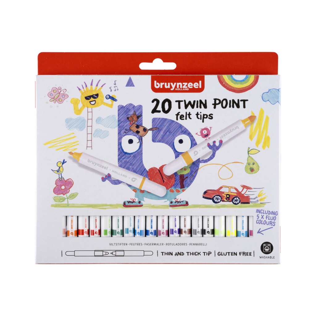 

Bruynzeel Felt Tips Twin Point Set 20