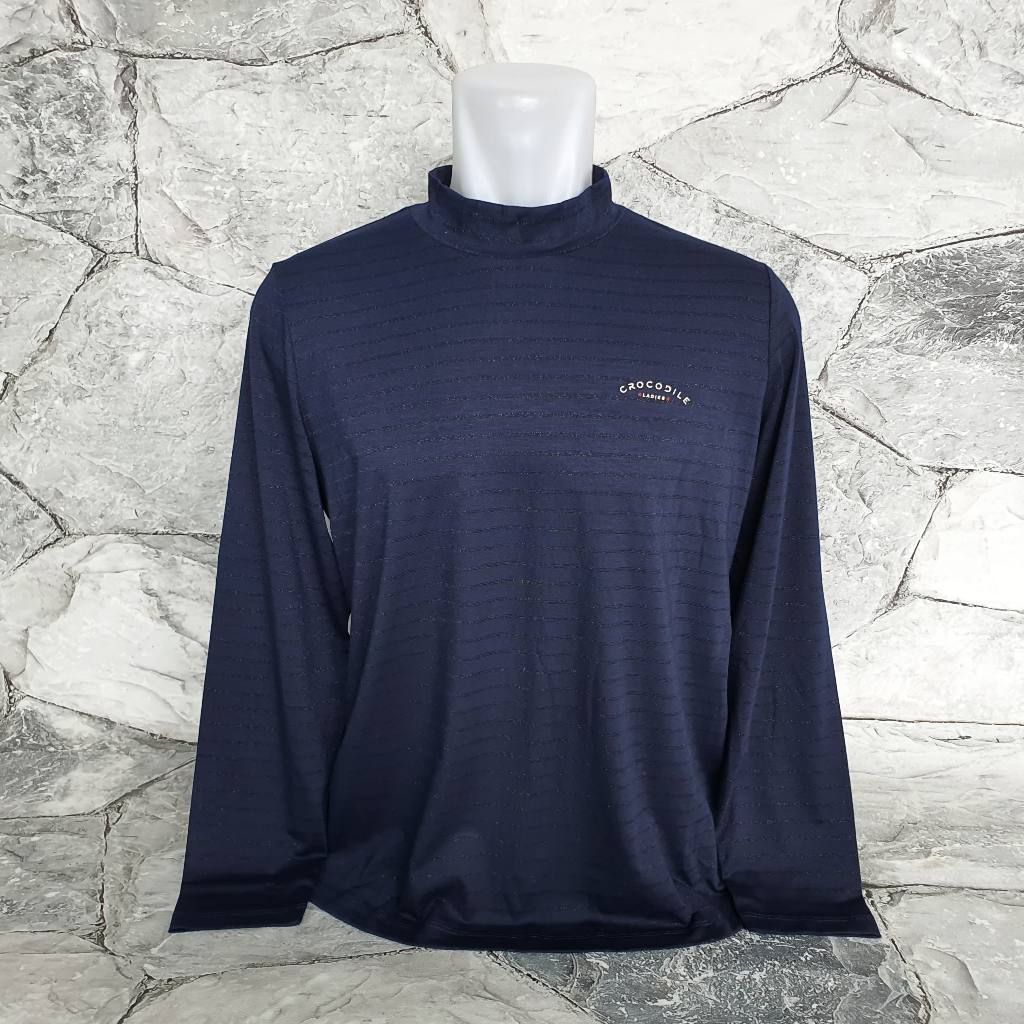 Baju Kaos Turtleneck CROCODILE LADIES - Size XL sd XXL / LD 56 cm - Original - Second