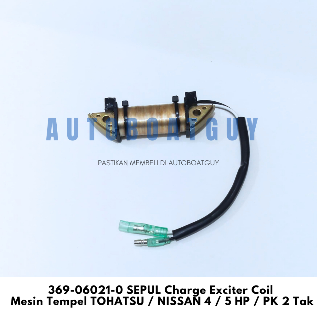369-06021-0 SEPUL Charge Exciter Coil Mesin Tempel TOHATSU / NISSAN 4 / 5 HP / PK 2 Tak