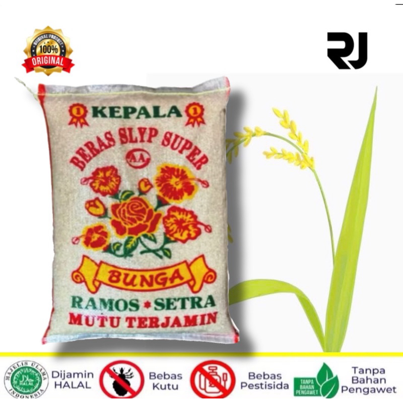 

BERAS MEDIUM CAP BUNGA-5KG,10KG,&20kg