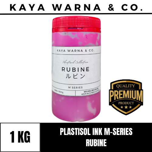 

Tinta Sablon Plastisol Ink RUBINE M-Series KAYA WARNA & CO. (1kg)