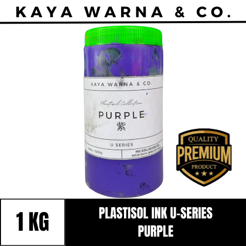 

Tinta Sablon Plastisol Ink PURPLE U-Series KAYA WARNA & CO. (1kg)