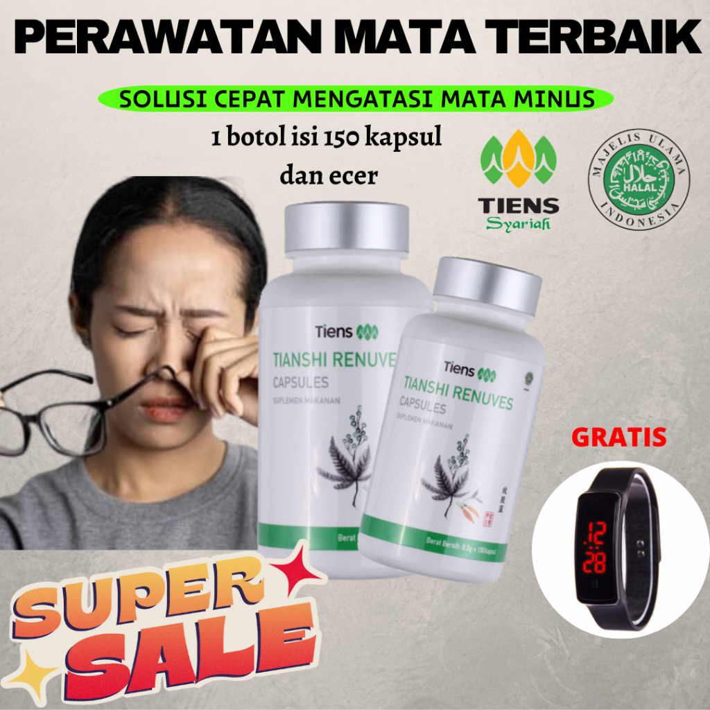 BEST SELLER OBAT MATA MINUS AMPUH TIENS - RENUVES TIENS MATA MINUS - VITAMIN MATA MINUS