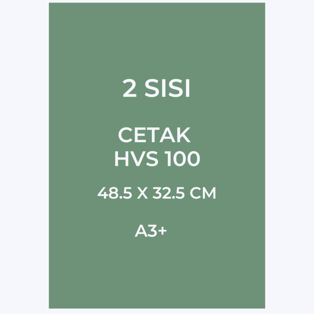 

[2 SISI 100gsm] CETAK HVS 100 A3+ MURAH SKRIPSI TA