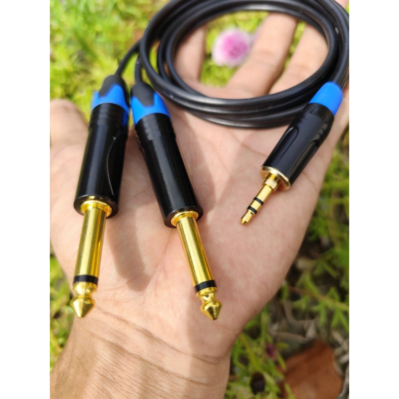 kabel Jack hp ke mixer Jack 3,5 to dua akai
