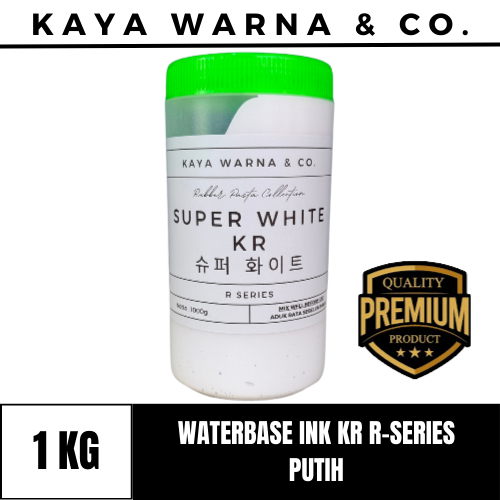 

Tinta Sablon Waterbase Ink PUTIH KR R-Series KAYA WARNA & CO. (1kg)