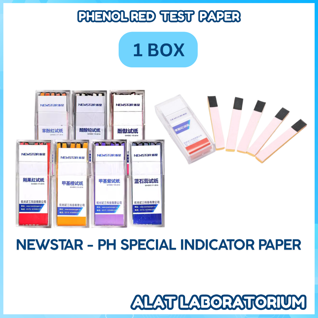 KERTAS UJI FENOL MERAH / PHENOL RED TEST PAPER NEWSTAR