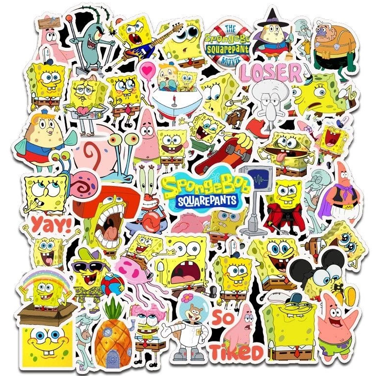 

Stiker Kartun Spongebob Per 12 pcs