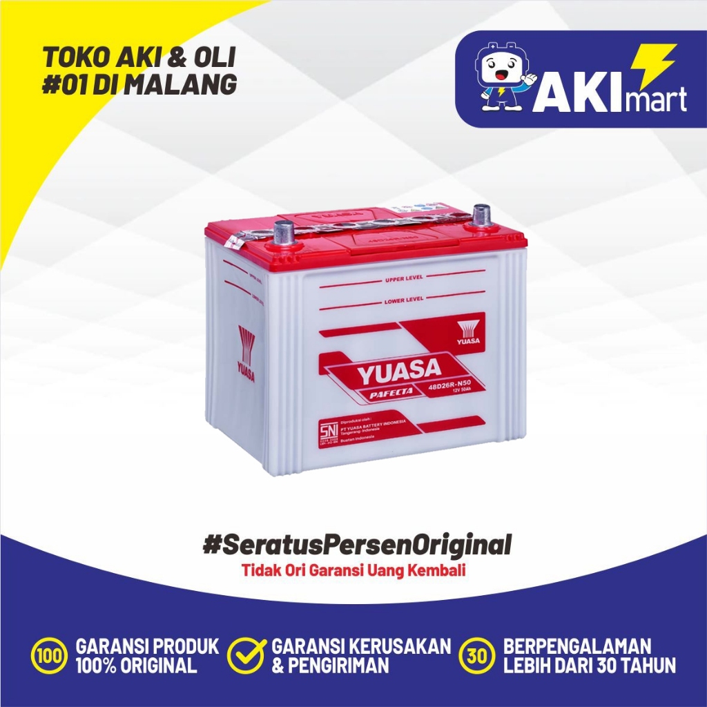 Aki Mobil Yuasa N50