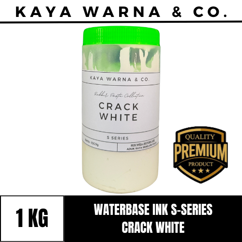 

Tinta Sablon Waterbase Ink CRACK WHITE S-Series KAYA WARNA & CO. (1kg)