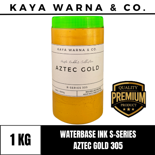 

Tinta Sablon Waterbase Ink AZTEC GOLD 305 S-Series KAYA WARNA & CO. (1kg)